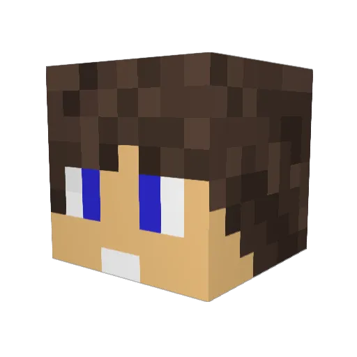 Kris0191 Minecraft avatar head, 3D render