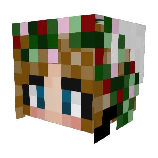 Kris10BitPixels Minecraft avatar head, 3D render