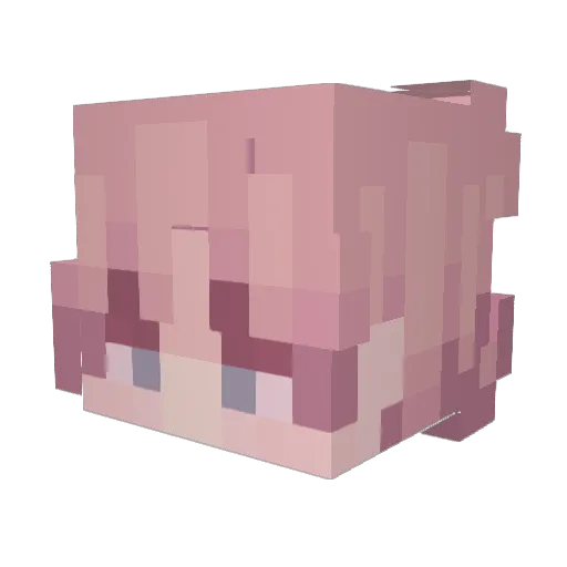 Kris10m7 Minecraft avatar head, 3D render