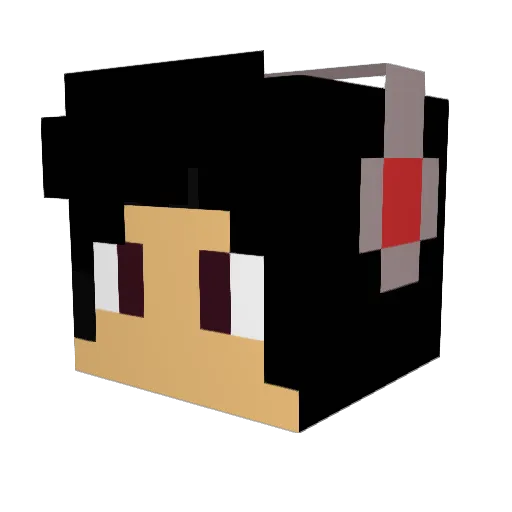 Kris162 Minecraft avatar head, 3D render