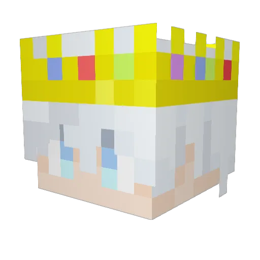 Kris360 Minecraft avatar head, 3D render