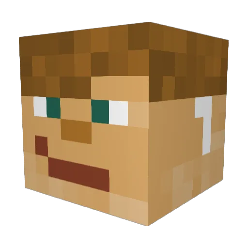 Kris5344 Minecraft avatar head, 3D render