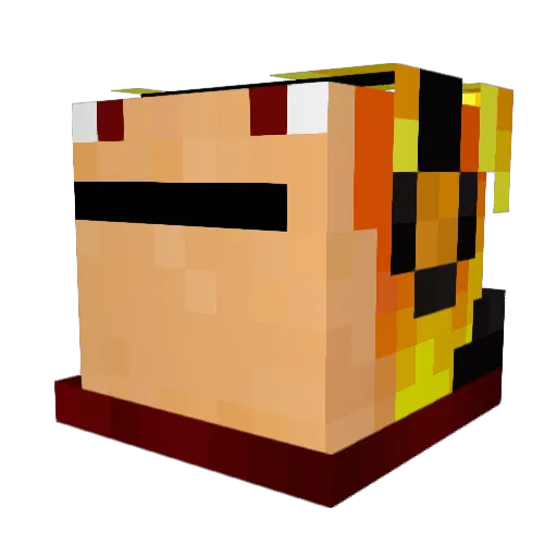 Kris606 Minecraft avatar head, 3D render