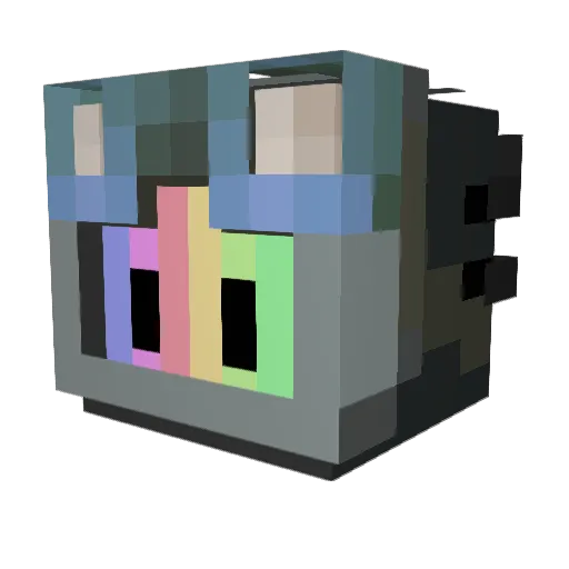 Kris8724 Minecraft avatar head, 3D render