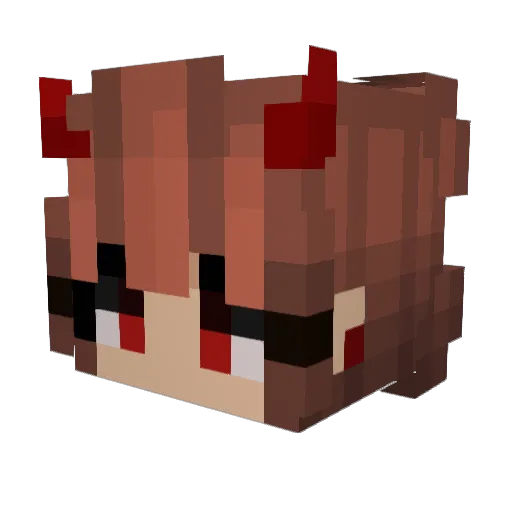 KrisGruyere Minecraft avatar head, 3D render