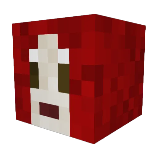 KrisLC24 Minecraft avatar head, 3D render