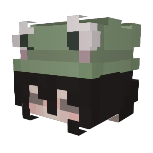 KrisMora Minecraft avatar head, 3D render