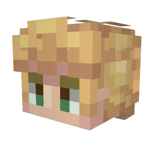 KrisMyNuts Minecraft avatar head, 3D render