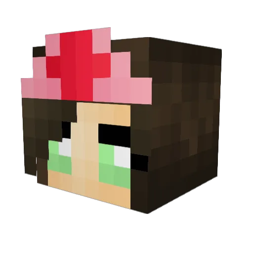 KrisOC Minecraft avatar head, 3D render