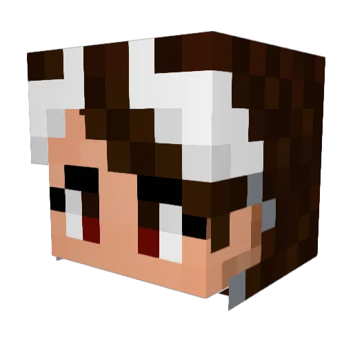KrisRod_93 Minecraft avatar head, 3D render