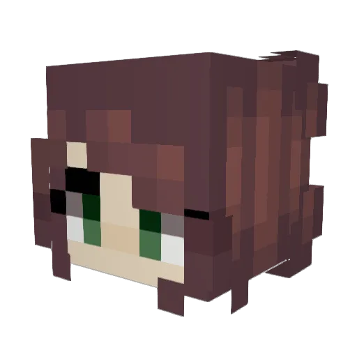 KrisStein Minecraft avatar head, 3D render