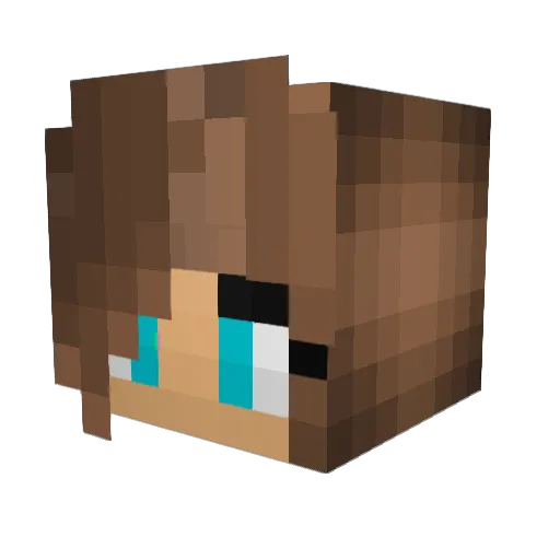KrisTheMiner1 Minecraft avatar head, 3D render