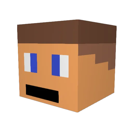 Kris_099 Minecraft avatar head, 3D render