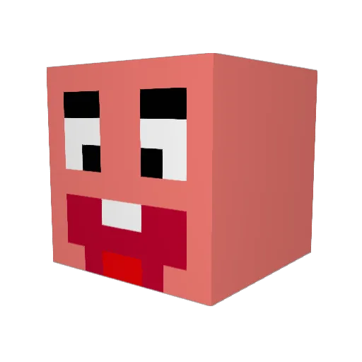 Kris_7 Minecraft avatar head, 3D render