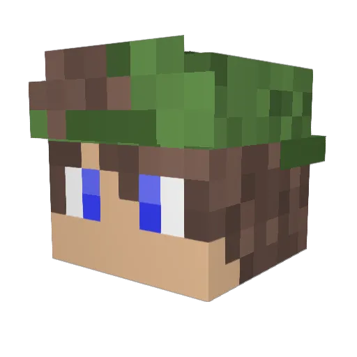 Kris_LP5 Minecraft avatar head, 3D render