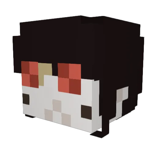 Kris_Venus Minecraft avatar head, 3D render