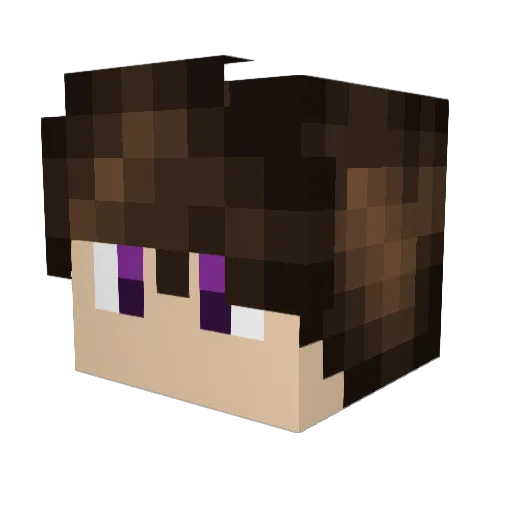 Krischa Minecraft avatar head, 3D render