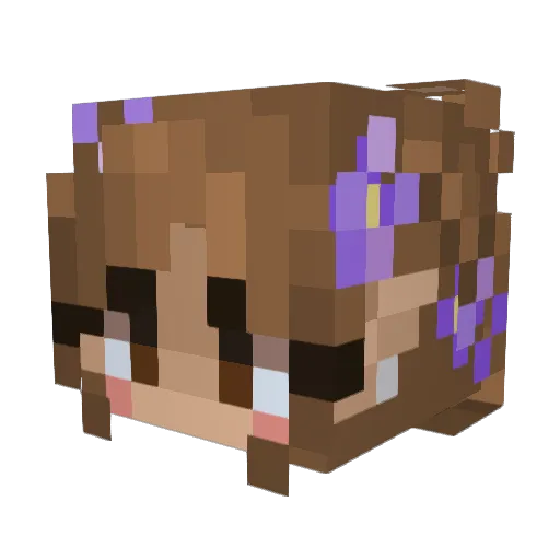 Krisgcbor Minecraft avatar head, 3D render