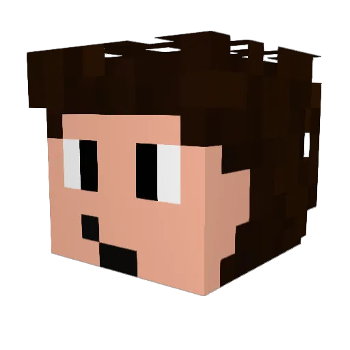 Krish_N_Such Minecraft avatar head, 3D render