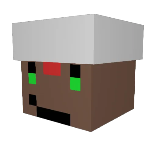Krishanxxl Minecraft avatar head, 3D render