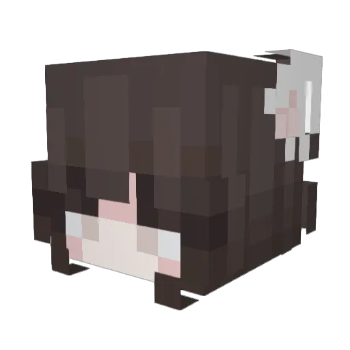 Krishern Minecraft avatar head, 3D render