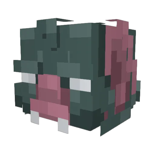 Krishey Minecraft avatar head, 3D render