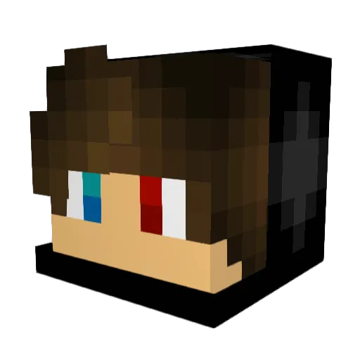 KrishnaRonaldo Minecraft avatar head, 3D render