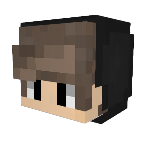 KrisiCreed Minecraft avatar head, 3D render