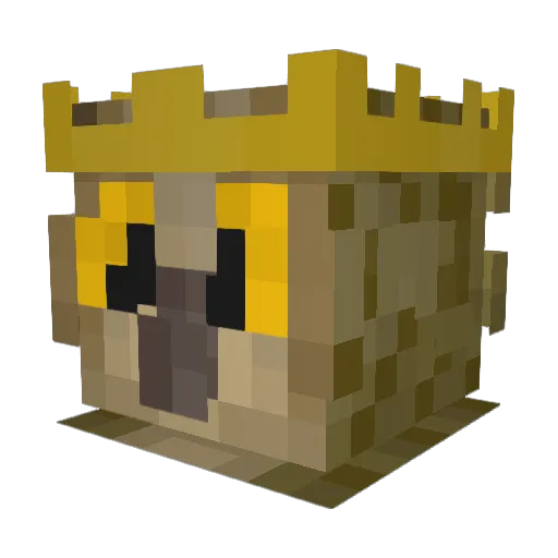 Kriskata Minecraft avatar head, 3D render