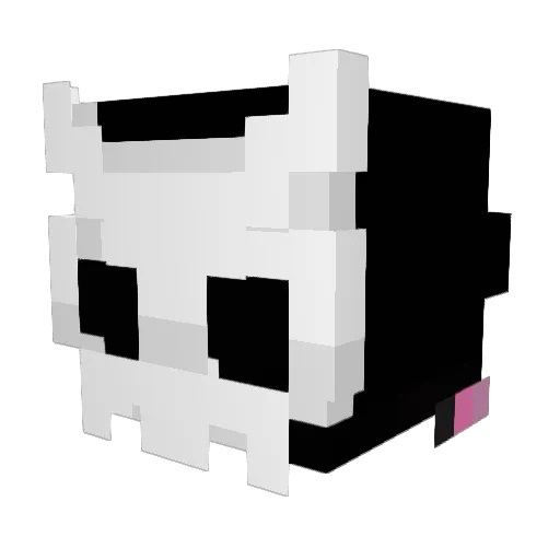 Krisovsky Minecraft avatar head, 3D render