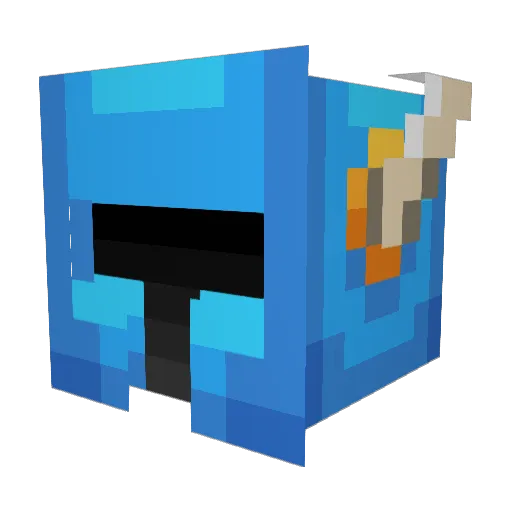Krispeto Minecraft avatar head, 3D render