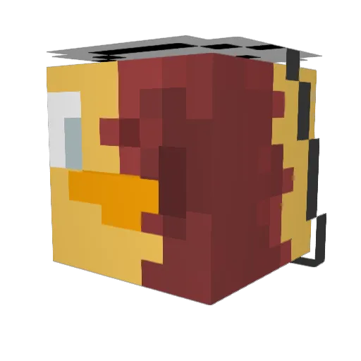 Krispi2000 Minecraft avatar head, 3D render