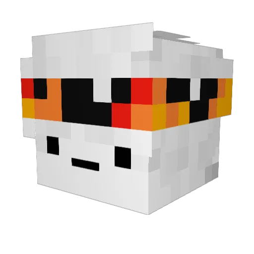 KrisposW Minecraft avatar head, 3D render