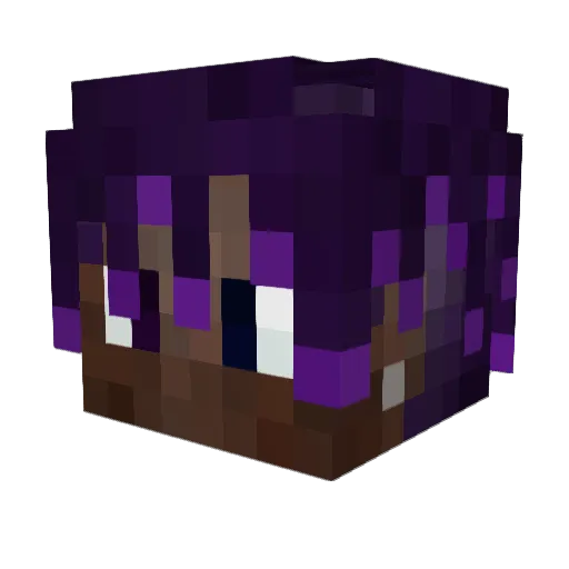 Krispy0406 Minecraft avatar head, 3D render