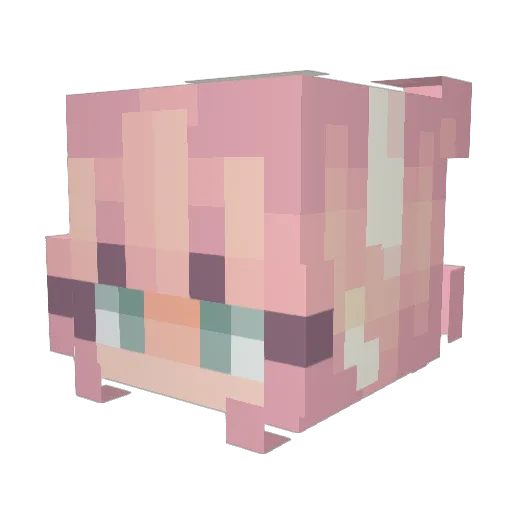 KrispyDonutYT Minecraft avatar head, 3D render