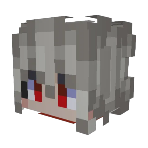 KrispyKrime Minecraft avatar head, 3D render