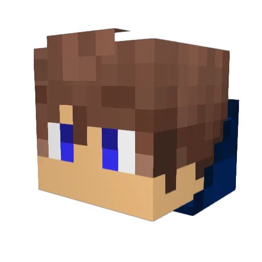 Krispy_ Minecraft avatar head, 3D render