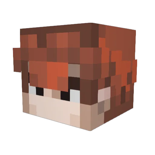 Krispy_Krung Minecraft avatar head, 3D render