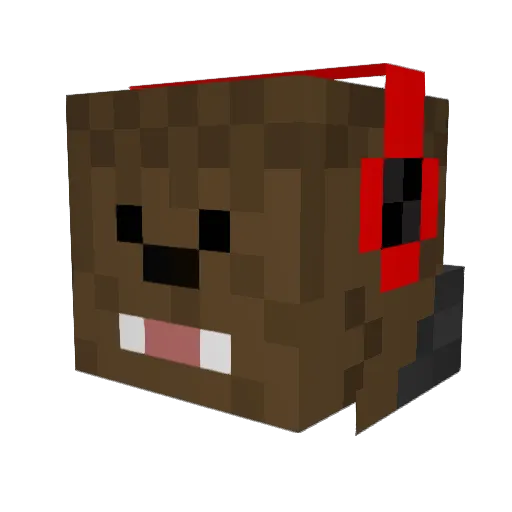 KrissCraft10 Minecraft avatar head, 3D render