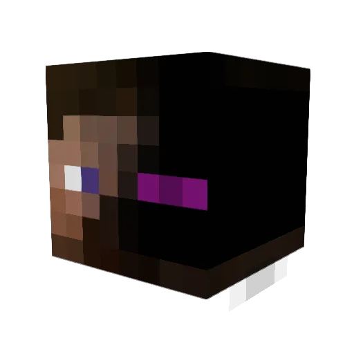 KrissHA Minecraft avatar head, 3D render