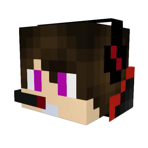 KrissStark Minecraft avatar head, 3D render
