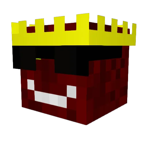 KrissStuff Minecraft avatar head, 3D render