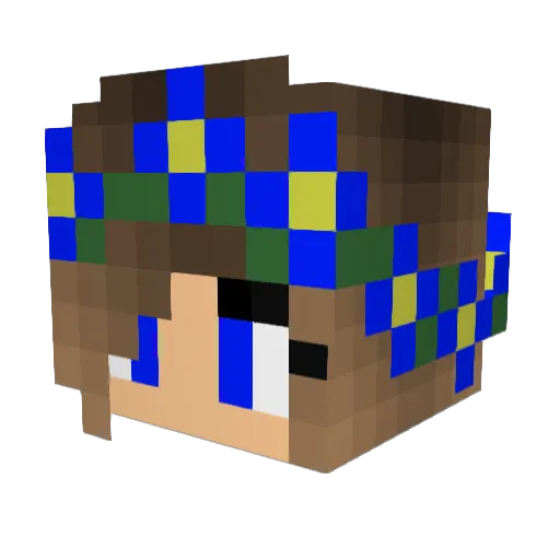 Krisser192 Minecraft avatar head, 3D render