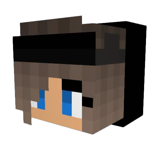 KrissiBienchen Minecraft avatar head, 3D render