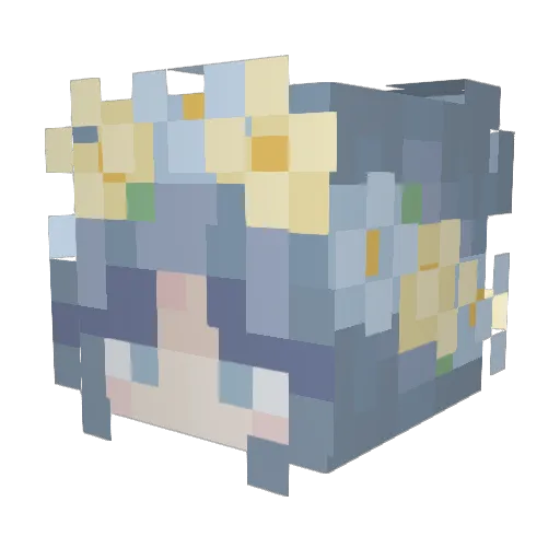 Krisss06 Minecraft avatar head, 3D render