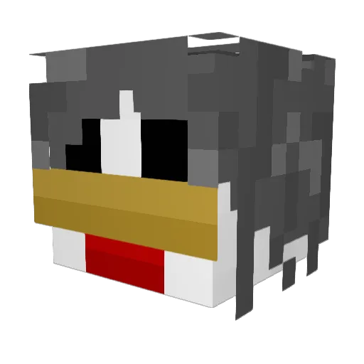 KrisssWu Minecraft avatar head, 3D render