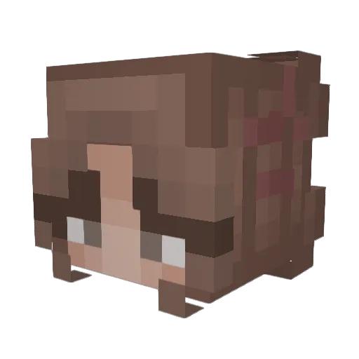 Krissycat22 Minecraft avatar head, 3D render