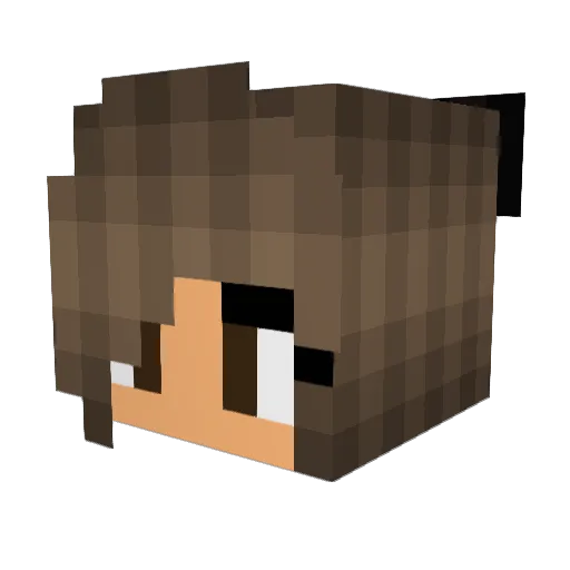 KristaJo Minecraft avatar head, 3D render