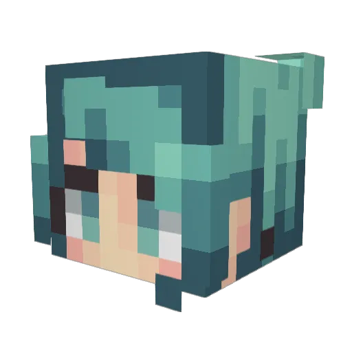 Kristabelle015 Minecraft avatar head, 3D render