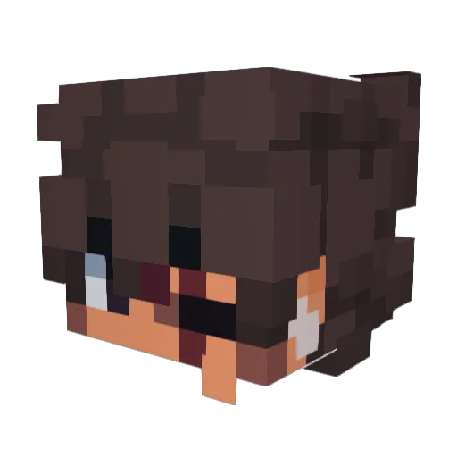 Kristall2002 Minecraft avatar head, 3D render